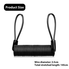 GisWell Brake Disc Lock, Motorcycle Brake Disc Lock for Bicycle, Scooter Disc Brake Lock, Motorcycle Lock, for Temporary Parking (Black)