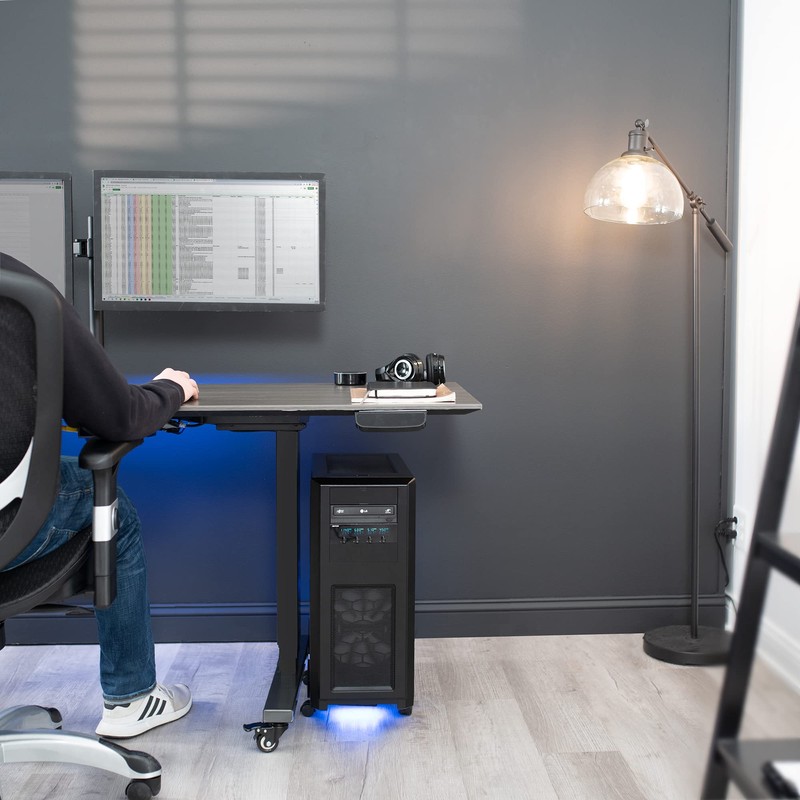 VIVO Large Computer Tower Desktop ATX-Case, CPU Steel Rolling Stand,