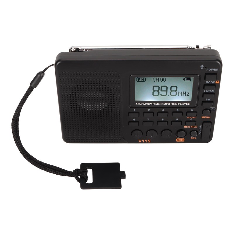 Full Band Recording Radio FM AM MP3 Player LCD Backlight
