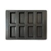 Matsunaga Seisakusho MB Teflon Treated Financier Top Plate 8P Black