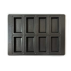 Matsunaga Seisakusho MB Teflon Treated Financier Top Plate 8P Black