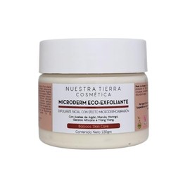 Nuestra Tierra Cosmética Microderm Eco-Exfoliante Facial, con Aceites de Argán, Marula y Moringa, 130 g                                               