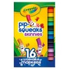 Crayola Pip Squeaks Skinnies Washable Marker Set (16ct), Mini Markers
