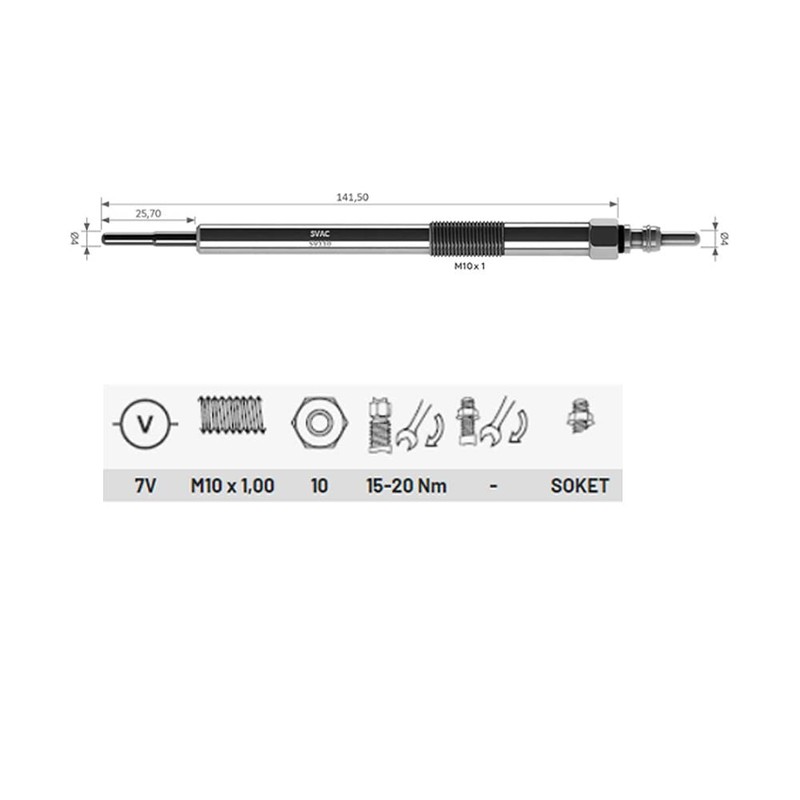4 Pcs Heater Glow Plugs Intended For RENAULT Master Mk3,