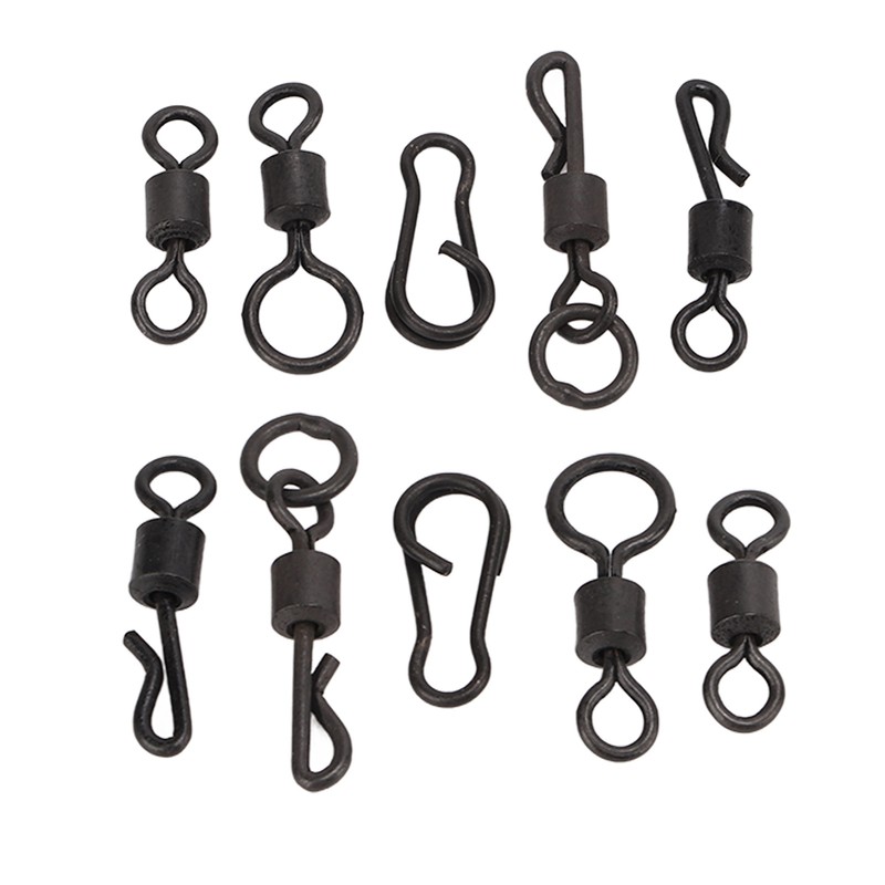 150pcs Fishing Barrel Bearing Rolling Swivels Kit Winding Resistance Stainless