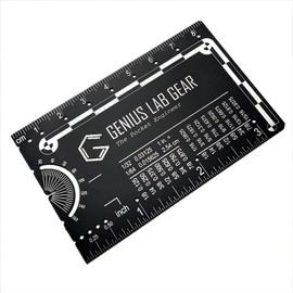 Genius Lab Gear The Pocket Engineer - Wallet Engineering Ruler Scale and Unit Conversion Refe...