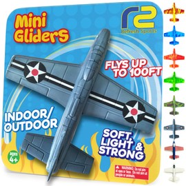 Foam Airplanes For Kids: Airplane Toy Glider Plane Foam Glider Pool Toys Kids Best Birthday Gifts for Boys for All Ages 4 5 6 7 8 Year Old - Outside Games Air Planes Outdoor Army Games for All Ages