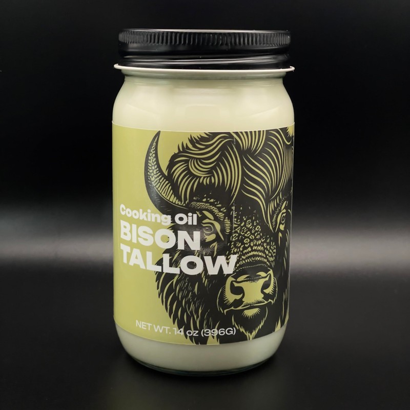 Big Crazy Buffalo Bison Tallow Cooking Oil, For Baking, Frying,