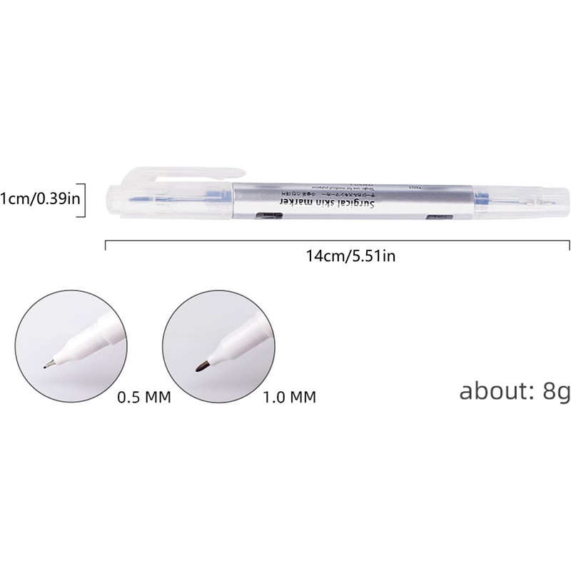 Rotulador de cejas de doble punta, Microblading con regla de,