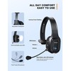 TECKNET TECKNET Trucker Bluetooth Headphones with Microphone Noise Canceling Wireless