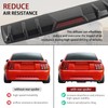 34" Car Rear Bumper Lip Universal Rear Diffuser Shark Fin