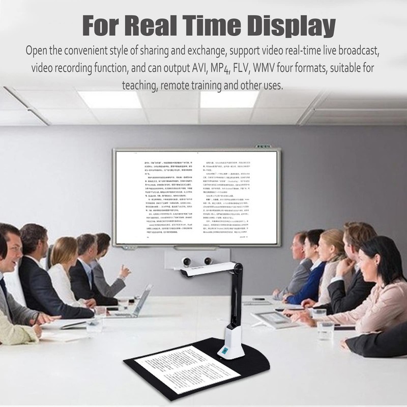 Professional Document Scanner, 8 Million Pixels Book&Document Camera Scanner with