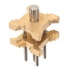 Adjustable Brass Watch Movement Holder with Storage Box