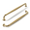 khtumeware 10 Pack 8 Inch(203mm) Brushed Brass Cabinet Pulls Warm