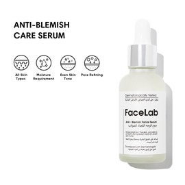 FaceLab Anti-Blemish Serum, Advanced Peptide, Niacinamide Formula, Even Skin Tone, Brighter Complexion, Moisturizes Revitalizes, for All Skin Types, 30ml