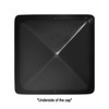 6x6 Pyramid Post Caps (5-Pack) – Stainless Steel, Matte Black