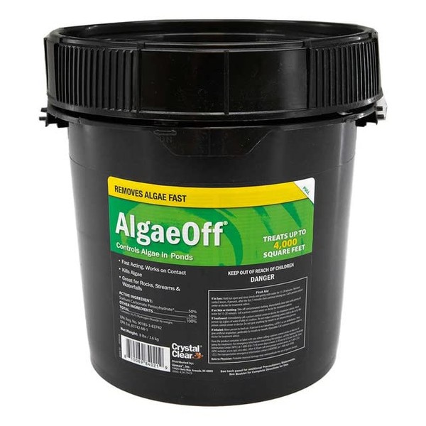 CrystalClear AlgaeOff Pond Algae Control Treatment, For Cleaner & Clearer