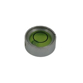 Mini aluminum alloy universal small horizontal bubble water level balance bubble horizontal circle (10X4mm（silver green）)
