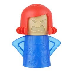 Limpiador de Horno de Microondas Angry Mama, limpia y desinfecta al vapor con vinagre y agua fácilmente toda la suciedad en minutos, cansada de lidiar con la grasa incrustada, Angry Mama es tu solución