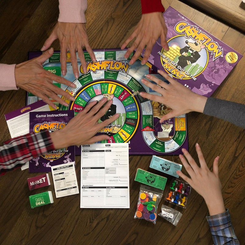 Rich Dad CASHFLOW Board Game, Educational Business & Finance Literacy