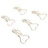 50pcs Heart Pen Clips Plated Metal Pen Holder Clips Small
