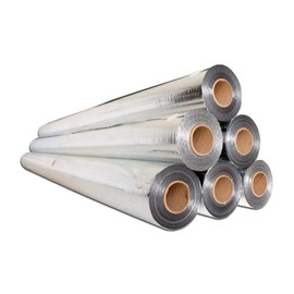 500 sqft Radiant Barrier Perf Mylar Scrim Insulation 4x125 w/ 2" Foil Tape Kit