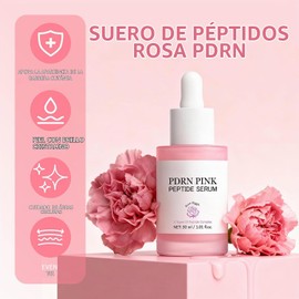 Pink Glow Serum con ADN y péptidos de salmón Suero facial iluminador de piel coreano para mujeres, tratamiento hidratante y humectante, mejora el tono desigual de la piel (1ADN de salmón PDRN)