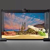AWERT 48x18 inches Terrarium Background Blue Sky Cloud Huge Cactus