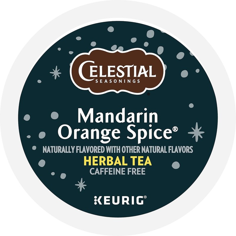 Celestial Seasonings Mandarin Orange Spice Herbal Tea, Keurig® K-Cup® Pods,