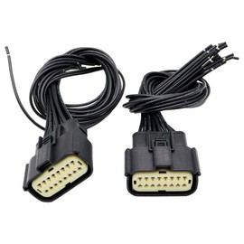 FZJDSD 2 Headlight Connector Pigtail Compatible with Jeep Grand Cherokee SRT HID LED 2014-18