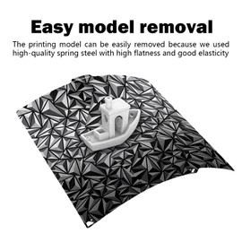 RugooSpink Building Plate for Elegoo Centauri Carbon 270 x 261 mm Heated Bed Construction Sheet Spring Steel Sheet Construction Plate PEO + H1H Platform Removable Printer Bed for Elegoo 3D Printer