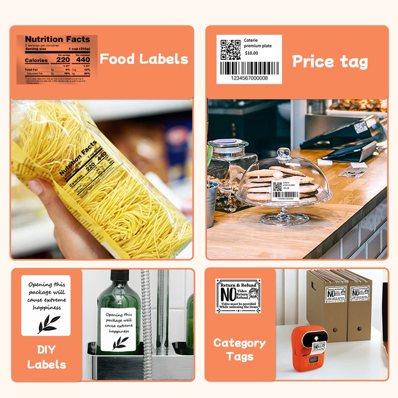 Phomemo Label Maker - Mini Bluetooth Label Printer M110 Thermal