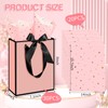 Sitroasho 30 Pack Pink Paper Gift Bags with Handles and
