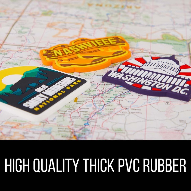 Vagabond Heart Washington DC PVC Fridge Magnet