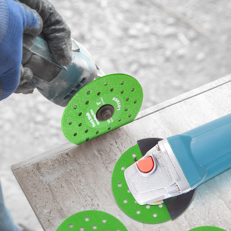 Lothee 5 Pcs Rock Slab Grinding Disc, 4 Inch Glass