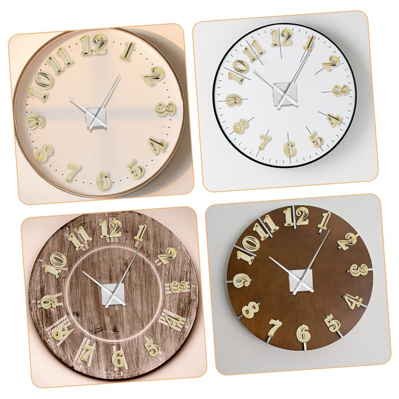 ABOOFAN 4 Set DIY Arabic Clock Numerals Wall Clock Kit