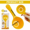 DOERDO 2PCS Plastic Rice Paddle Food Service Spoon Semicircular Rice