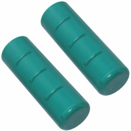 cyclingcolors 2 x Wheelbarrow Handles, Plastic Handle, Grip Sleeve, Wheelbarrow Handle, 32 mm x 105 mm, Green