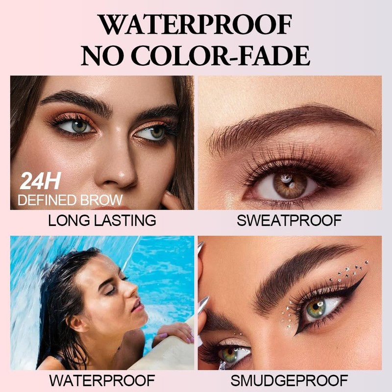 LOPHE Brow Fection Angled Brush, Dip Eyebrow Brush, Microblading Eyebrow