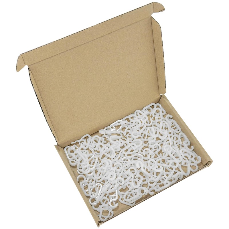 110 PCS Plastic Curtain Hooks – Glider Hooks for Curtain