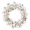 Select Artificials Nature Inspired Artificial Spring Wreath, White 22-Inch