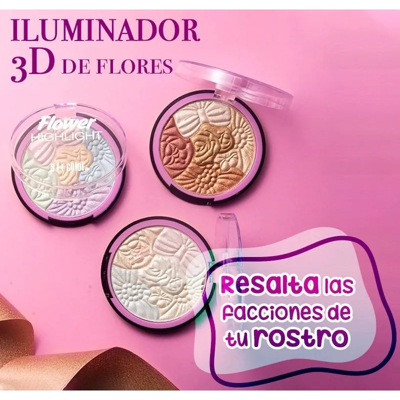 Iluminador S.f.r. Color Highlight Flower 5 Tonalidades