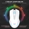 PHNIXGAM Rechargeable Wireless Gaming Mouse, Ergonomic RGB Computer Mouse with