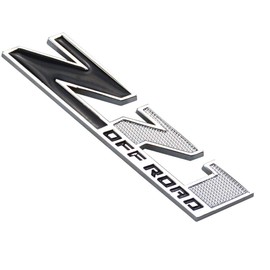 Aimoll 3pcs (Small Size) Z71 Off Road Emblems,3D Aolly Decal Emblems for GMC Chevy Silverado Sierra Suburban Colorado. (Chrome Black)