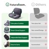 FuturaLoom One-Piece Memory Foam Seat & Back Cushion - Lumbar