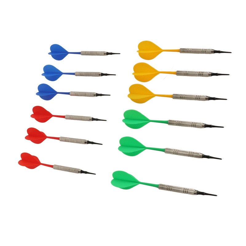 12PCS Soft Tip Darts for Beginners Plastic Professional Indoor Darts