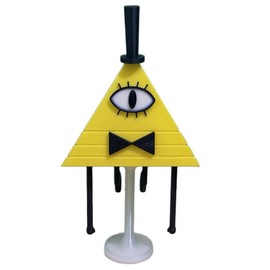 Bill Cipher Desk Figure - Gravity Falls Inspired Decoration Gift - Color: Glowing Eye Translucent Base