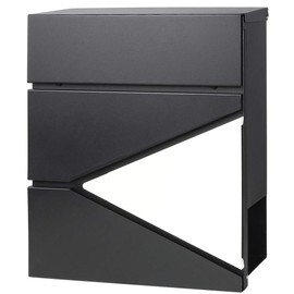 Lockable Mailboxes with Keys,Outdoor Wall Mounted Mail Box with Large Capacity,14 3/10" x 4 1/10" x 13",White