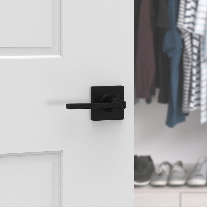 Kwikset Casey Dummy Door Handle, Single Sided Lever for Closets,