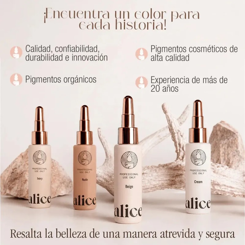 Pigmentos Microblading Alice Cosmetic Tinta White 15ml